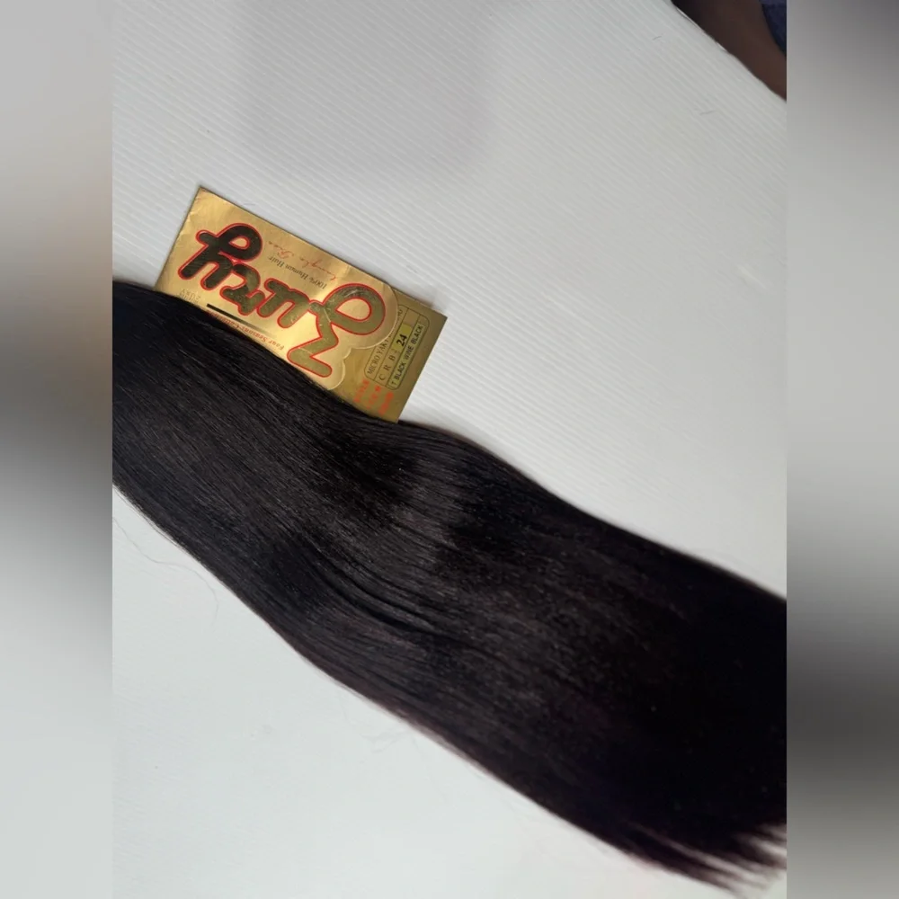 Zury 100% Human Hair Micro Yaki Bulk Hair Extension 24” – T Black Balayage wine